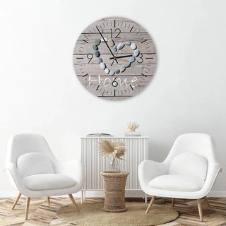 Sieninis laikrodis su užrašu Home