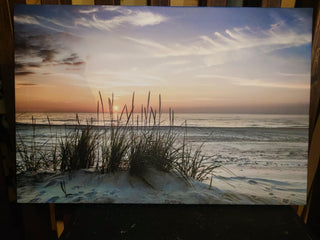 Paveikslas ant drobės, Saulėlydis paplūdimyje vasarą išpardavimas Paveikslai ant drobės Gera namie - Geranamie.lt