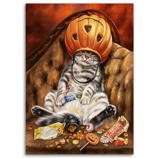 Paveikslas ant drobės, Svetrinka.Art, Halloween Cat Paveikslai ant drobės Gera namie - Geranamie.lt
