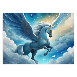 Fototapetai, Mėlynas vienaragis Tapetai Gera namie - Geranamie.lt