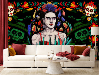 Fototapetai, Frida Kahlo gėlių karalienė Tapetai Gera namie - Geranamie.lt