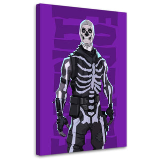 Paveikslas ant drobės, Fortnite Skull Trooper Paveikslai ant drobės Gera namie - Geranamie.lt