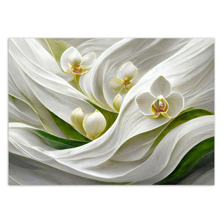 Fototapetai, Baltos orchidėjos 3D Tapetai Gera namie - Geranamie.lt