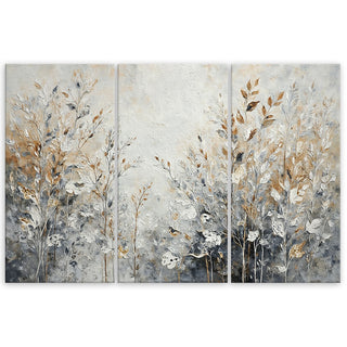 Trijų dalių paveikslas ant drobės, Lapų prabanga Paveikslai ant drobės Gera namie - Geranamie.lt