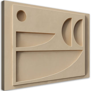 Paveikslas ant drobės, Smėlio geometrinė abstakcija 3D Paveikslai ant drobės Gera namie - Geranamie.lt