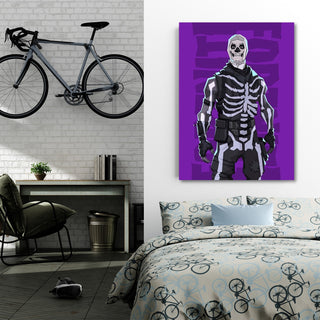 Paveikslas ant drobės, Fortnite Skull Trooper Paveikslai ant drobės Gera namie - Geranamie.lt