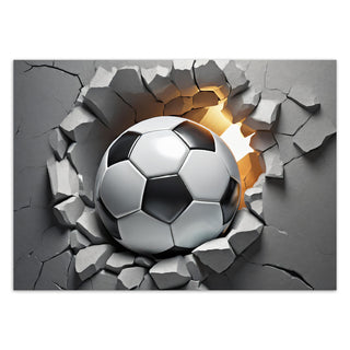 Paveikslas ant drobės, Futbolo kamuolys 3D Paveikslai ant drobės Gera namie - Geranamie.lt