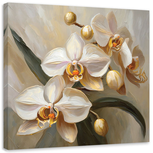 Paveikslas Ant Drobės, Spausdintos orchidėjos AI