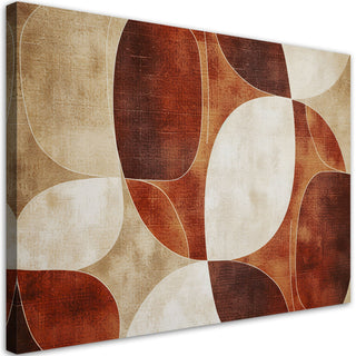 Paveikslas ant drobės, Ruda retro abstrakcija išpardavimas Paveikslai ant drobės Gera namie - Geranamie.lt