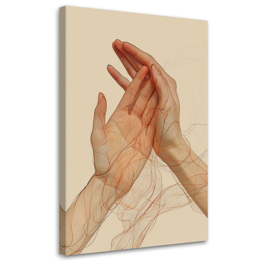 Paveikslas Ant Drobės,  Minimalistinės abstrakčios rankos