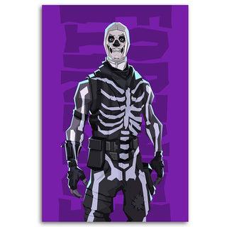 Paveikslas ant drobės, Fortnite Skull Trooper Paveikslai ant drobės Gera namie - Geranamie.lt