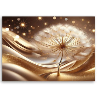 Paveikslas ant drobės, Auksinės glamūrinės gėlės Paveikslai ant drobės Gera namie - Geranamie.lt
