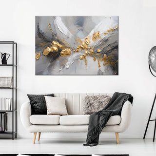 Paveikslas ant drobės, Aukso glamūro abstrakcija išpardavimas Paveikslai ant drobės Gera namie - Geranamie.lt