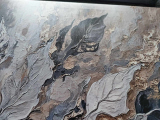 Paveikslas ant drobės, Pilki auksiniai glamūriniai lapai išpardavimas Paveikslai ant drobės Gera namie - Geranamie.lt