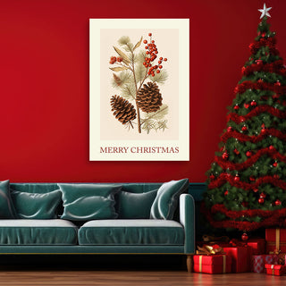 Paveikslas ant drobės, Užrašas Merry Christmas Paveikslai ant drobės Gera namie - Geranamie.lt