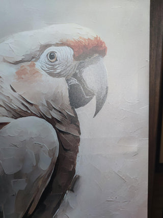 Paveikslas ant drobės, Smėlio spalvos papūga išpardavimas Paveikslai ant drobės Gera namie - Geranamie.lt