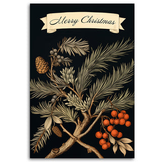 Paveikslas ant drobės, Užrašas Merry Christmas juodame fone Paveikslai ant drobės Gera namie - Geranamie.lt