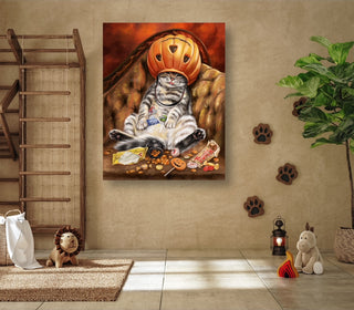 Paveikslas ant drobės, Svetrinka.Art, Halloween Cat Paveikslai ant drobės Gera namie - Geranamie.lt