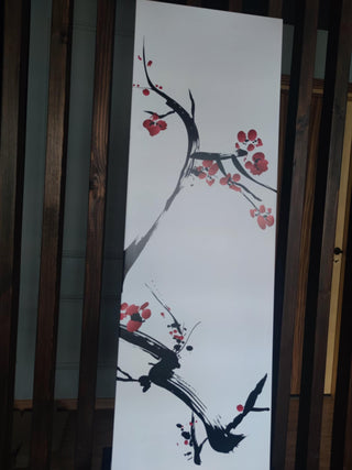 Paveikslas ant drobės, Šakelė raudonais žiedais išpardavimas Paveikslai ant drobės Gera namie - Geranamie.lt