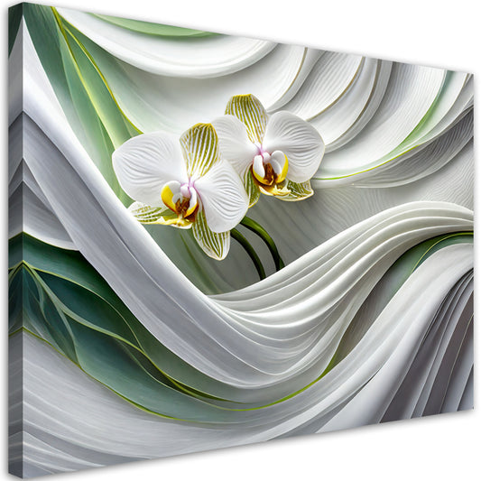 Paveikslas Ant Drobės, Orchidėja abstrakti 3D