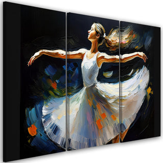 Trijų dalių paveikslas ant drobės, Balerina Paveikslai ant drobės Gera namie - Geranamie.lt