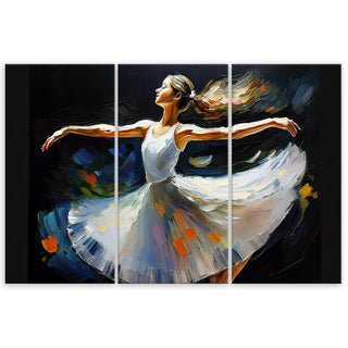 Trijų dalių paveikslas ant drobės, Balerina Paveikslai ant drobės Gera namie - Geranamie.lt