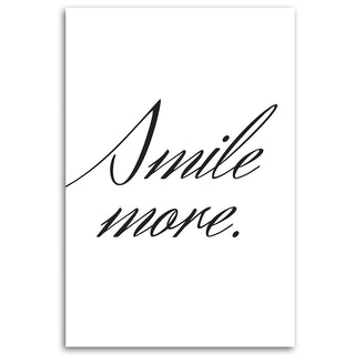 Paveikslas ant drobės, Užrašas Smile more Paveikslai ant drobės Gera namie - Geranamie.lt