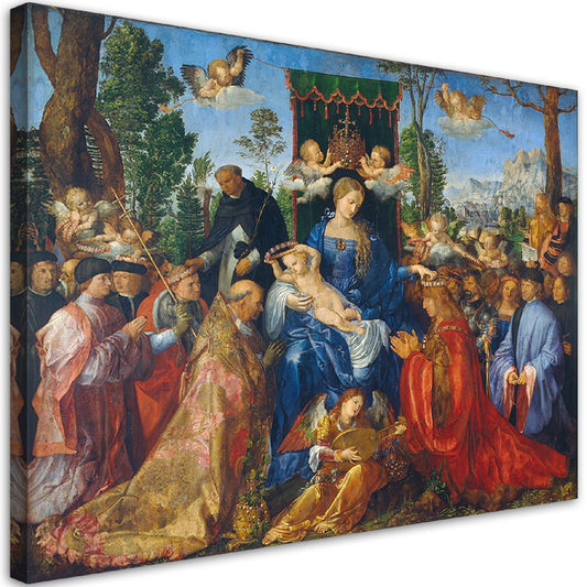 Paveikslas ant drobės, Albrecht Dürer, Feast of the Rose Garlands