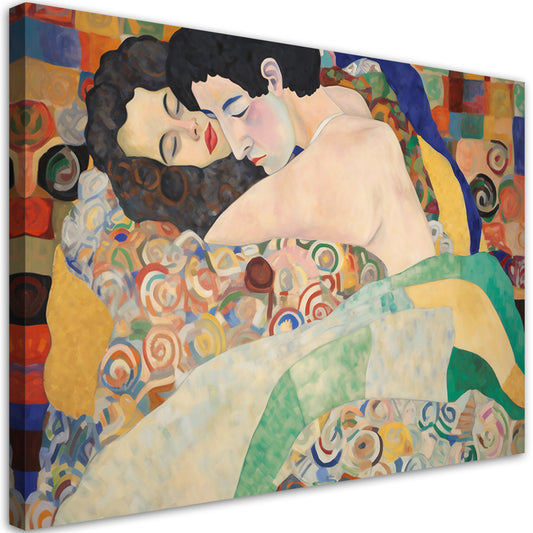 Paveikslas ant drobės, Gustav Klimt, Vyras ir moteris
