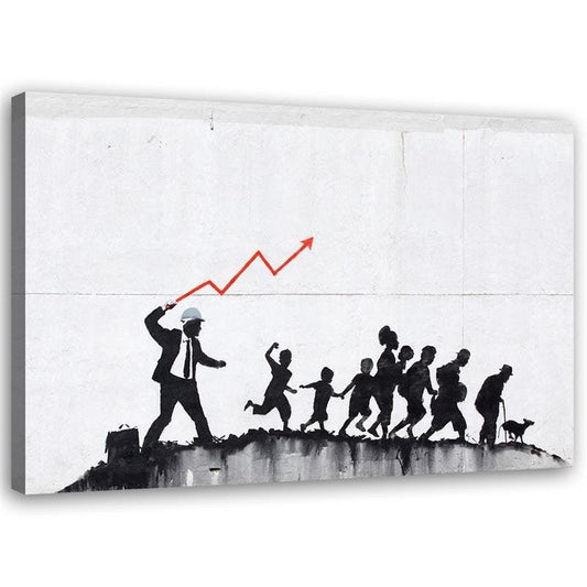 Paveikslas ant drobės, Banksy, Ekonomikos politika