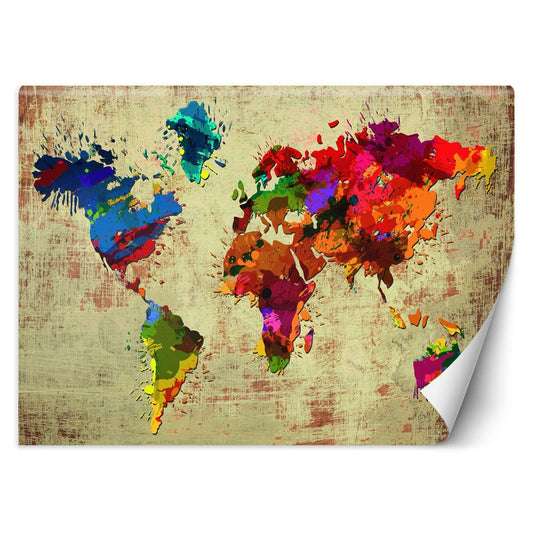 Tapetai, Spalvingas pasaulio žemėlapis