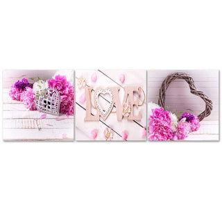 Paveikslų ant drobės rinkinys, Meilės simboliai Paveikslai ant drobės Gera namie - Geranamie.lt