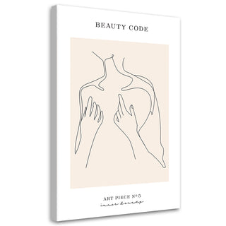 Paveikslas ant drobės, Beauty Code abstrakčios linijos Paveikslai ant drobės Gera namie - Geranamie.lt
