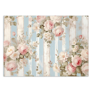 Fototapetai, Vintažinės gėlės Shabby Chic stiliumi Tapetai Gera namie - Geranamie.lt
