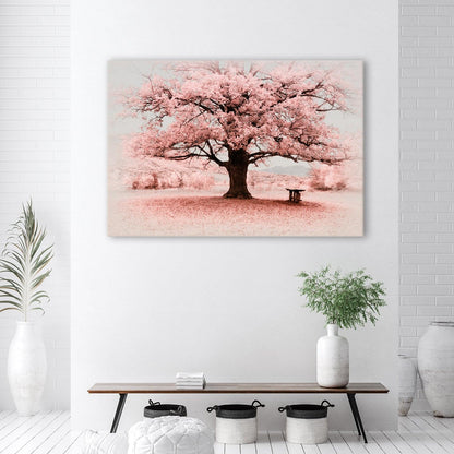 Paveikslas ant drobės, Rožinio medžio abstrakcija - Gera namie