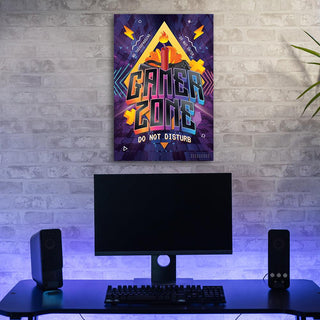 Paveikslas ant drobės, Užrašas GAMER ZONE Paveikslai ant drobės Gera namie - Geranamie.lt