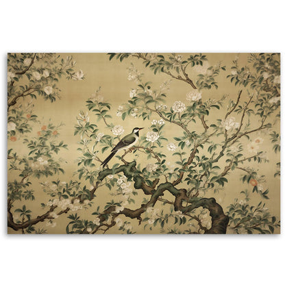 Paveikslas ant drobės, Paukštis medyje Chinoiserie stiliumi - Gera namie