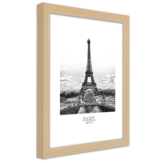Printas šviesiai rudame rėmelyje, Ikoninis Eifelio bokštas