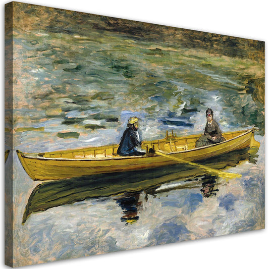 Paveikslas ant drobės, Pierre Auguste Renoir, Claude Monet with Mme Henriot