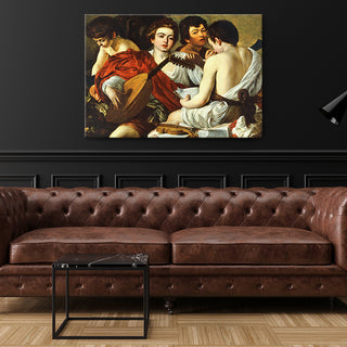 Paveikslas ant drobės, Caravaggio, Muzikantai Paveikslai ant drobės Gera namie - Geranamie.lt