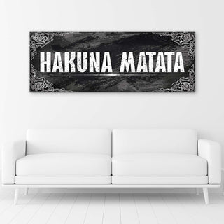 Paveikslas ant drobės, Užrašas Hakuna Matata Paveikslai ant drobės Gera namie - Geranamie.lt