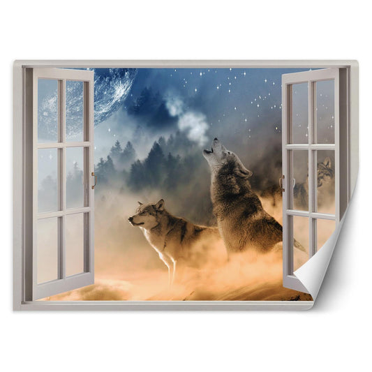 Tapetai, Vaizdas pro langą Staugiantys vilkai