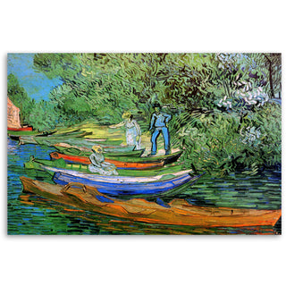 Paveikslas ant drobės, V. van Gogh, Valtys Oise upėje Paveikslai ant drobės Gera namie - Geranamie.lt