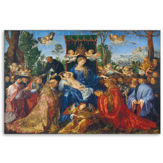 Paveikslas ant drobės, A. Dürer, Feast of the Rose Garlands Paveikslai ant drobės Gera namie - Geranamie.lt
