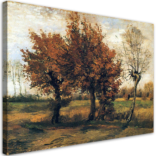 Paveikslas ant drobės,Vincent van Gogh, Rudens peizažas