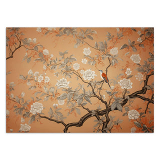 Fototapetai, Paukštis medyje Chinoiserie stiliumi Tapetai Gera namie - Geranamie.lt