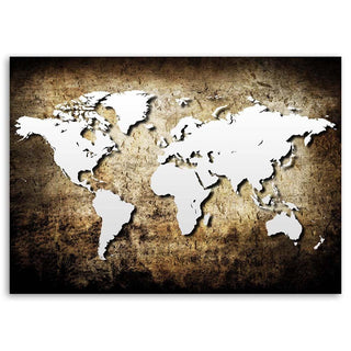 Paveikslas ant drobės, Senovinis pasaulio žemėlapis Paveikslai ant drobės Gera namie - Geranamie.lt