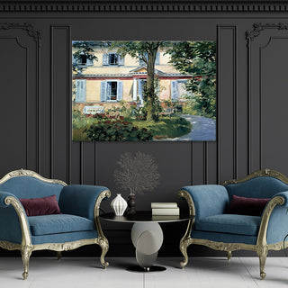 Paveikslas ant drobės, Edouard Manet, The House at Rueil Paveikslai ant drobės Gera namie - Geranamie.lt