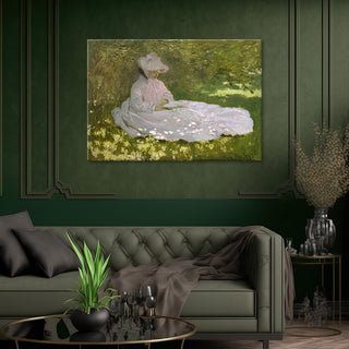 Paveikslas ant drobės, Claude Monet, Skaitanti moteris Paveikslai ant drobės Gera namie - Geranamie.lt