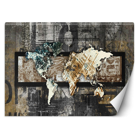 Tapetai, Vintažinio stiliaus pasaulio žemėlapis